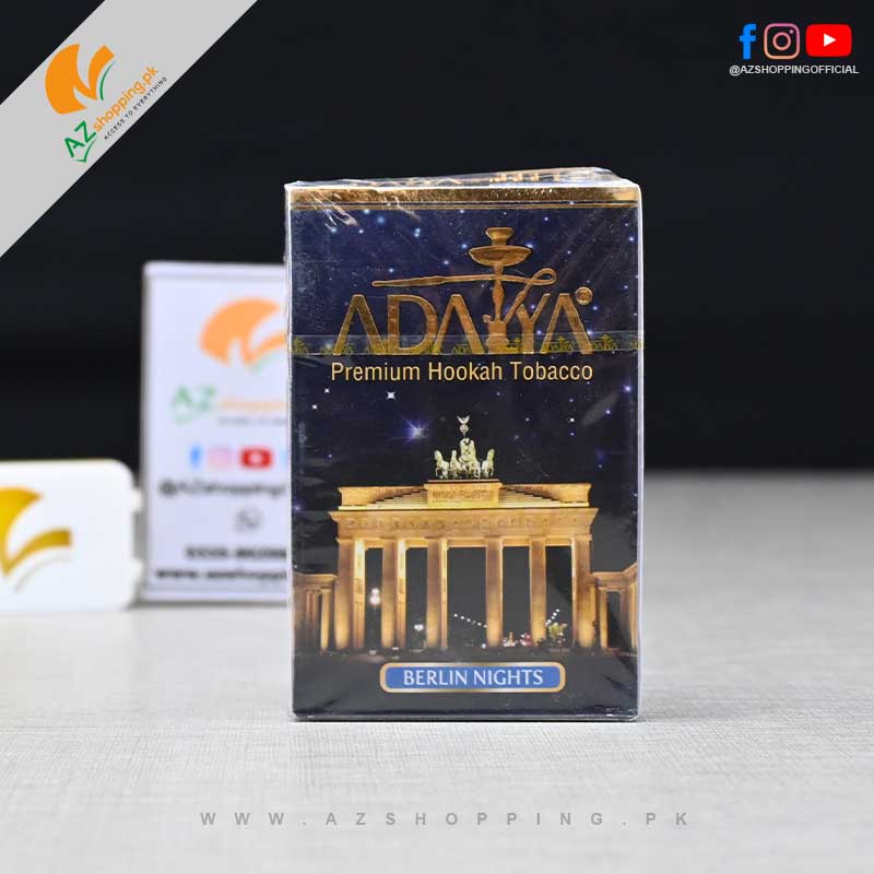 Adalya Tobacco – Premium Hookah Tobacco Shisha Berlin Nights Flavor – 50 gram
