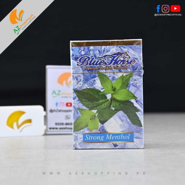 Adalya Blue Horse – Premium Hookah Tobacco Strong Menthol Flavor – 50 gram
