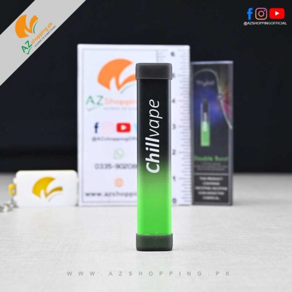 Thyiad – Disposable Ultra Slim Vape with 400 Puffs, Real Cigarette Filter, Nicotine Salt 50mg/ml E-liquid 1.35ml – Mung Bean Mix Flavor – Item No. VP101 Green