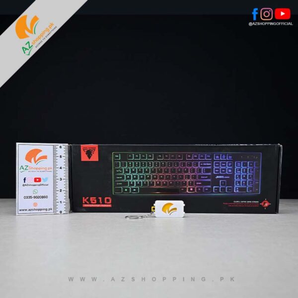 Jedel-Gaming - Gaming Backlight RGB Wired Ergonomic Keyboard for Laptop & PC – Model: K510