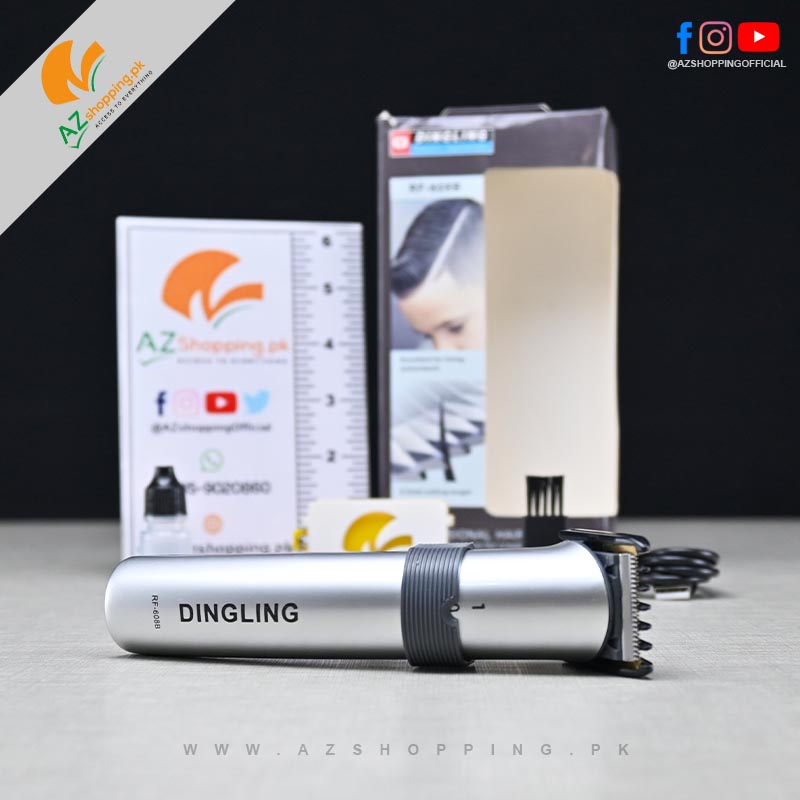 Dingling – Professional Hair Clipper, Trimmer, Groomer with 0.2mm Cutting Length - Model: RF-608B