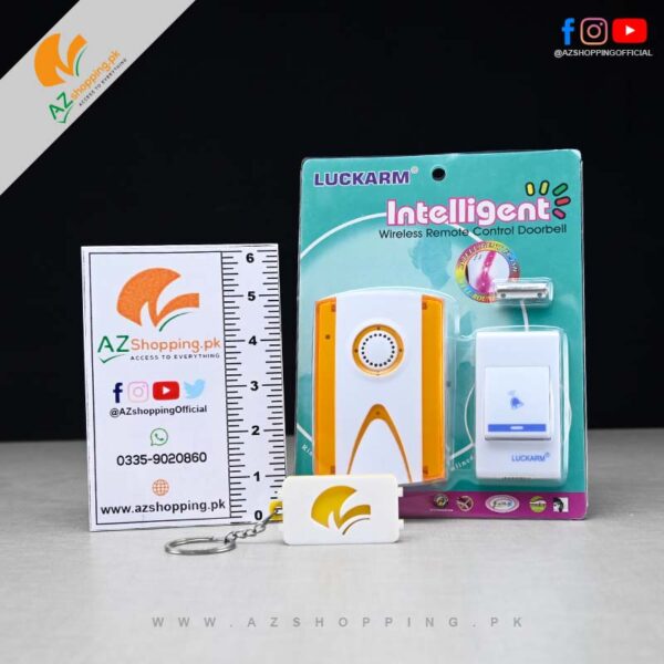 Luckarm – Intelligent Wireless Remote Control Waterproof Doorbell – Range: 100m & 32 Sounds Option - Model: D-008