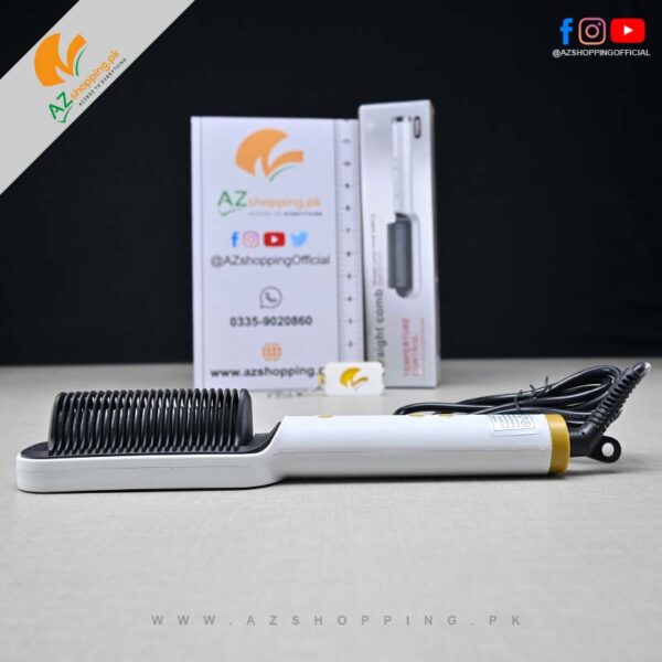 Straight Comb – Temperature Control hair Straightener Comb 45W – Model: FH909