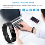 Fitness Tracker YG3 Smart Band Bracelet – Time/Activity Tracker/Heart Rate Monitor/Sleep Monitor/Steps Pedometer/Distance/Calories/SMS Alert