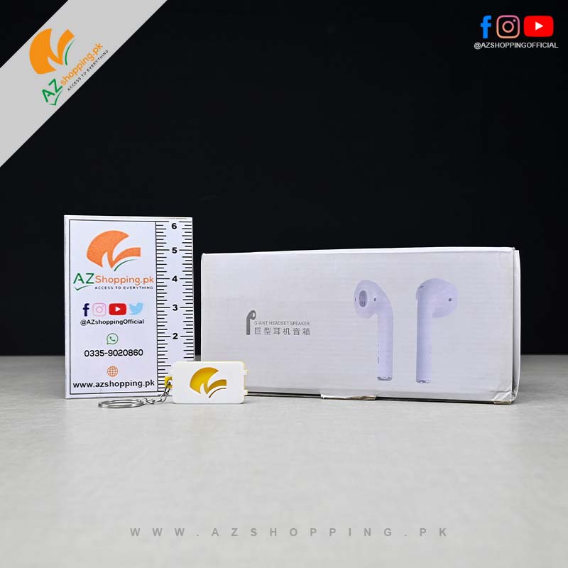 Giant Headset Speaker with Microphone, FM Radio, Stereo Subwoofer, Mini Wireless Speaker, Multifunctional Speaker 3W & 10M Range – Model: MK-101