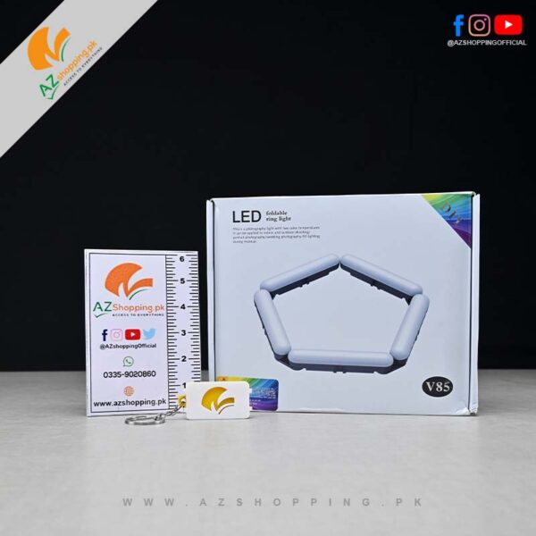 LED Foldable Ring Light with 5 Lights & 3 Modes Color Sharp Lights – Model V85
