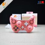 N-1 Wireless Controller, W&O Wireless PC Gamepad with 2.4GHZ Wireless Adapter, Compatible with Xbox One/One S/One X/P3 Host/Windows 7/8/10 (Pink)