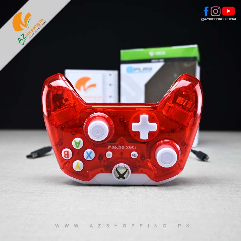 Xbox 360 wired Controller joystick with Detachable 2.5 Meter Cable – PDP Rock Candy Stormin' Cherry (Red transparent)