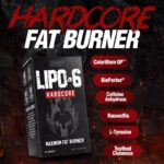Nutrex Research - Lipo-6 Hardcore for Maximum Fat Burner Without Losing Muscle – 60 Capsules