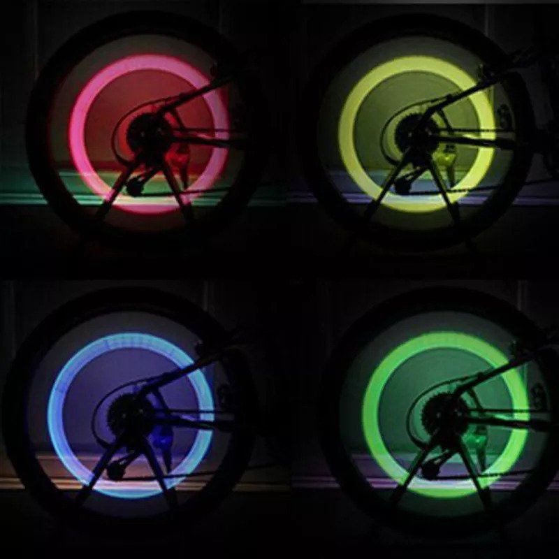 Generics Fireflys Neon LED Flashing Wheel Valve Sealing Cap Light Waterproof & Shockproof for Car or Bike – Model: PV10