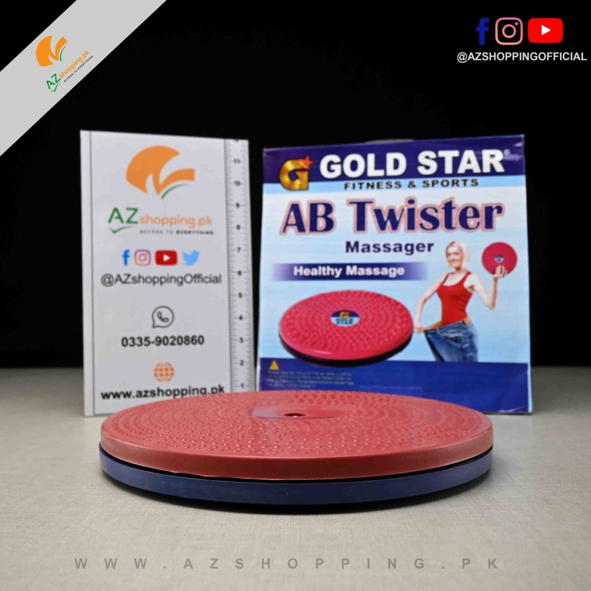 Gold Star – AB Twister Massager Disc Rotating Board Waist Trimmer Board