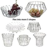 Chef Basket Foldable Stainless Steel Net – 12 in 1 Kitchen Tool for Steamer, Boiler, Stainer, & Frying
