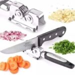 Surmene – Stainless Steel Knife Sharpener/Grinder/Filer For Straight, Serrated Knives & Scissors - sharpens Dull Knives Quickly - Safe & Easy to Use – Model: YH-8801
