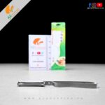 Qing Xing Stainless Steel Peeler – Toothbrush Type All-Steel Paring Knife Double-Sided Serrated Blade for Tricky Fruits & Vegetables - Model: 8812