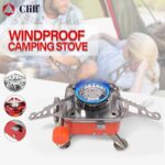 Fire Giants - Portable Card Type Windproof Camping Mini Gas Stove 2800W with Pouch – Fuel: Butane / Propane Gas – Model: K-202