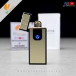 Flameless Electric Dual Arc Plasma Lighter for Cigar/Cigarette – Smoking Set – Windproof – USB Rechargeable LED Screen Battery Indicator