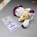 Cute White Snow Teddy Bear Holding Love Heart Pillow Soft Stuffed toy – 1 & Half Feet