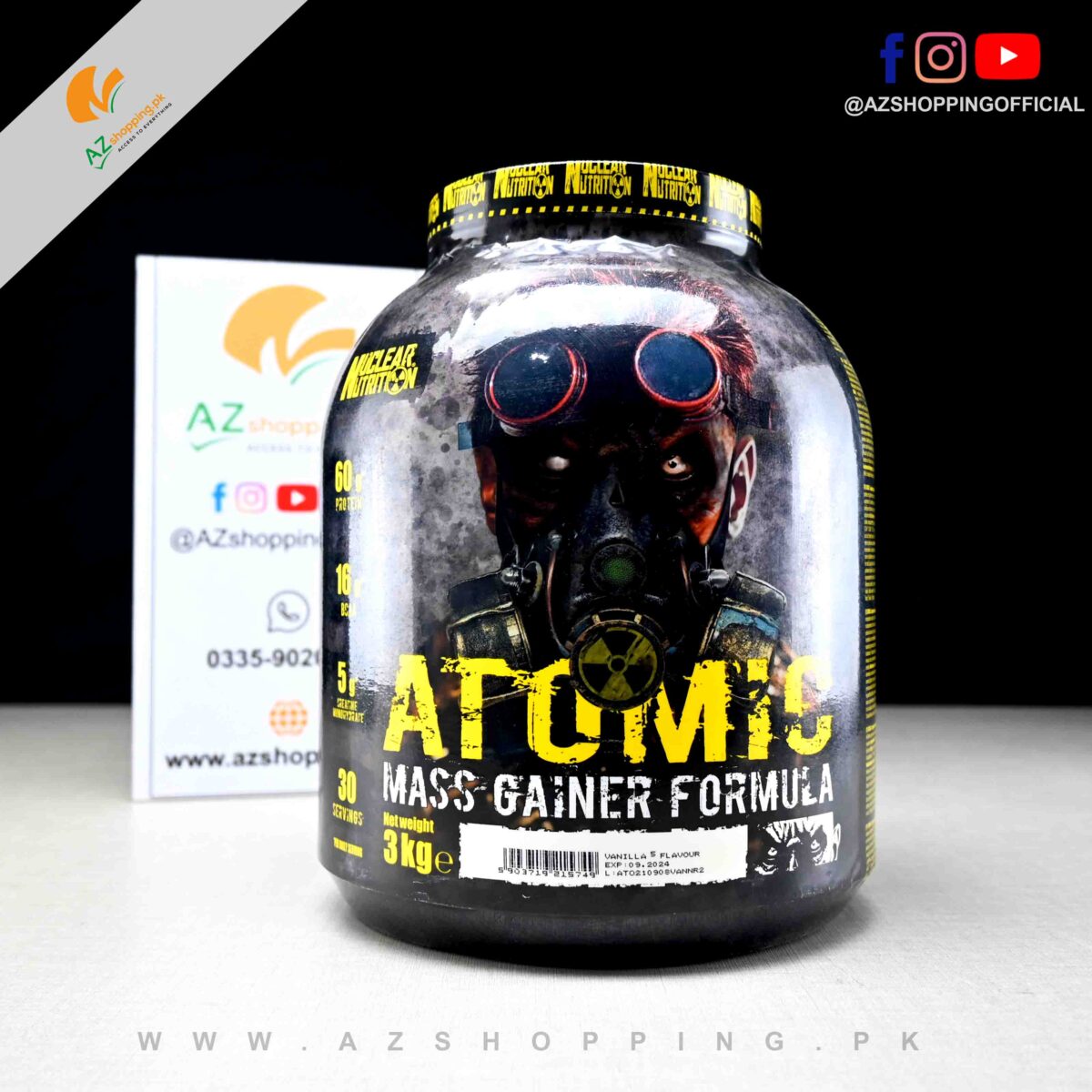 Nuclear Nutrition - Atomic Mass Gainer Formula – 3 kg
