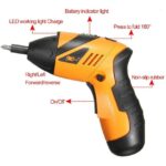 45 in 1 - Cordless Screwdriver Rechargeable Wireless Electric Screw Gun Drill Kit Power Toolbox 4.8V – For Iron, Wood, Steel & Other Materials Of The Drill - Model: S023