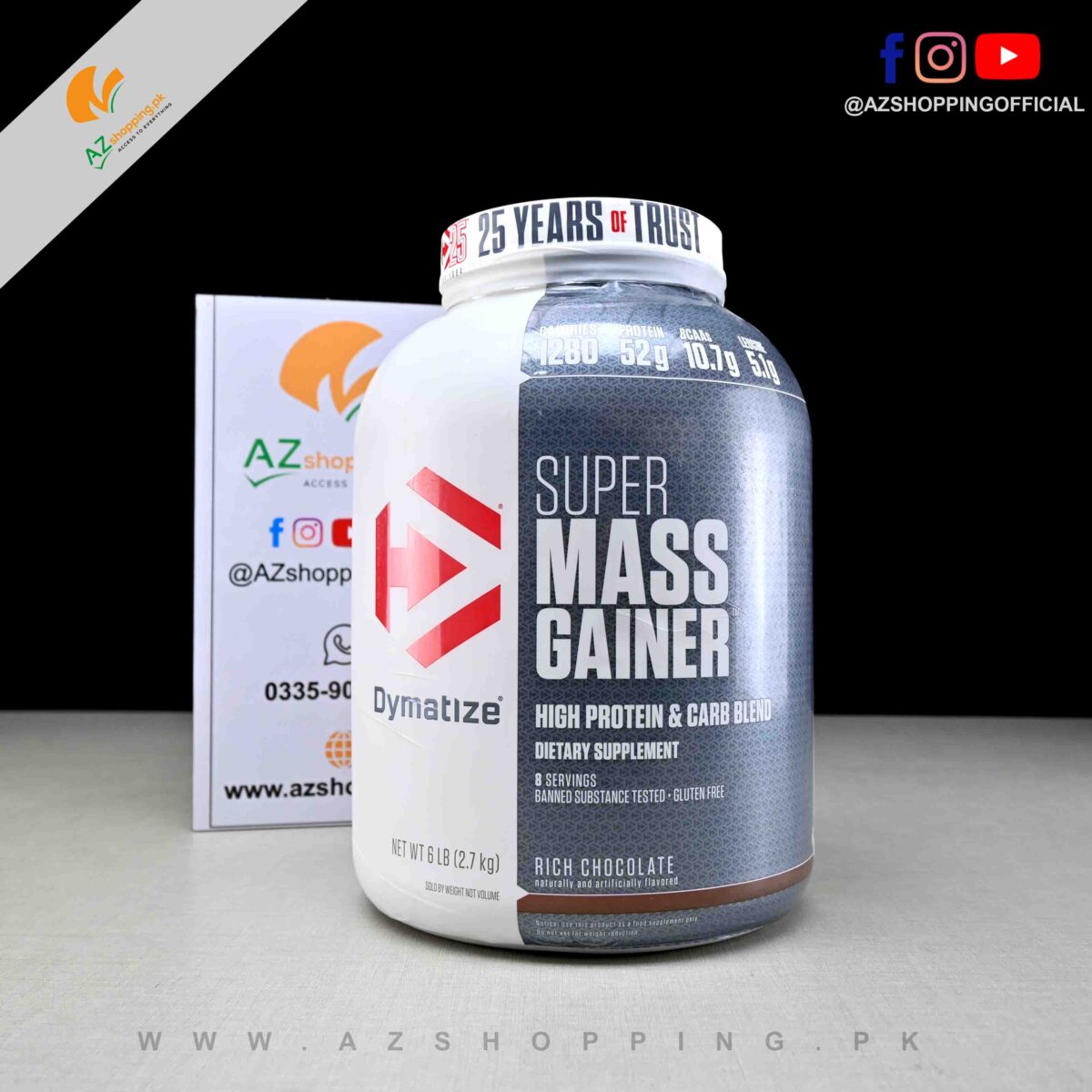 Dymatize – Super Mass gainer High Protein & Carb Blend – 6 lbs