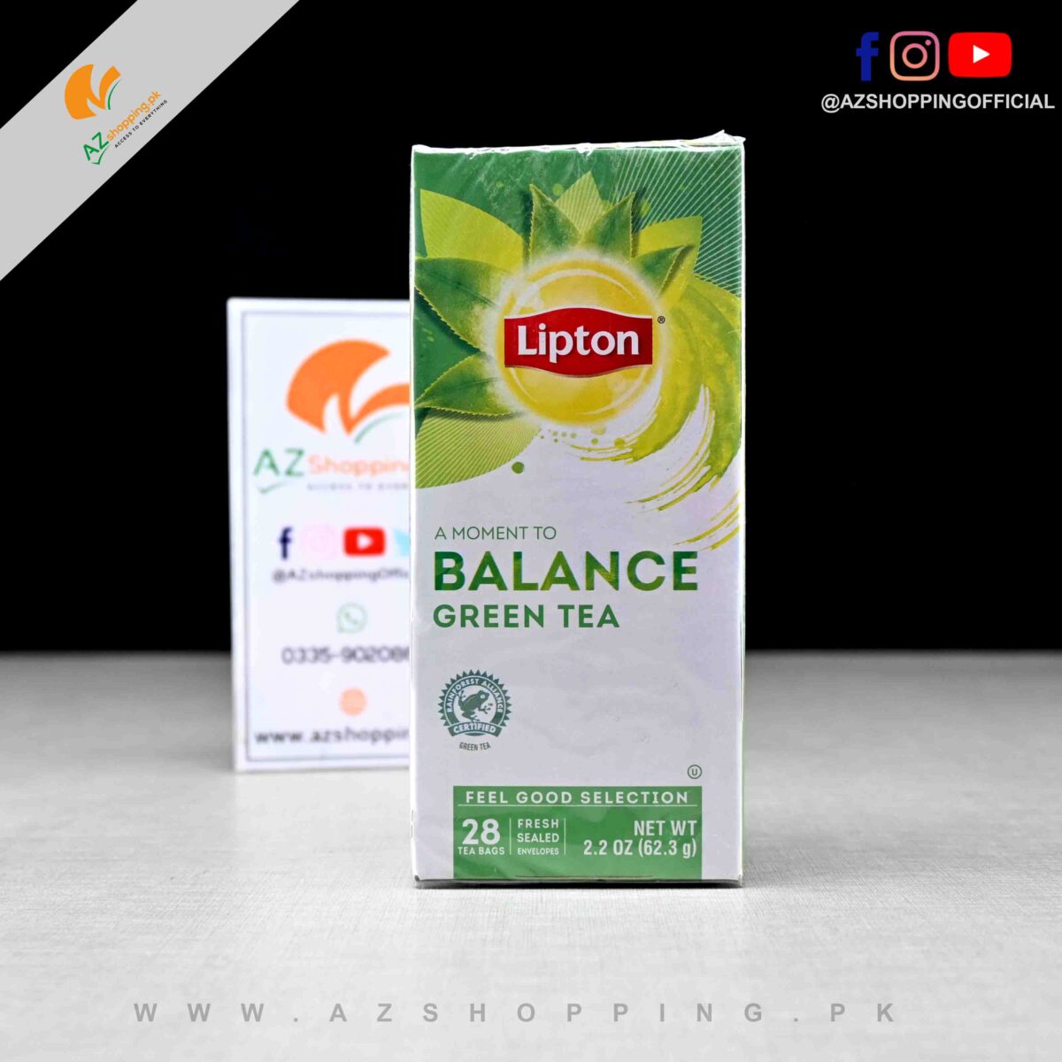 Lipton – Balance Green Tea – 28 Tea Bags – Net Weight: 62.3g
