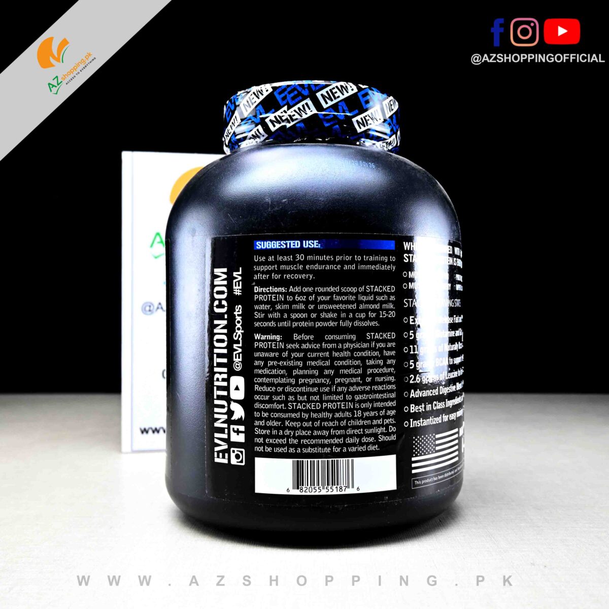 Evlution Nutrition – Stacked Protein – 4 Lbs