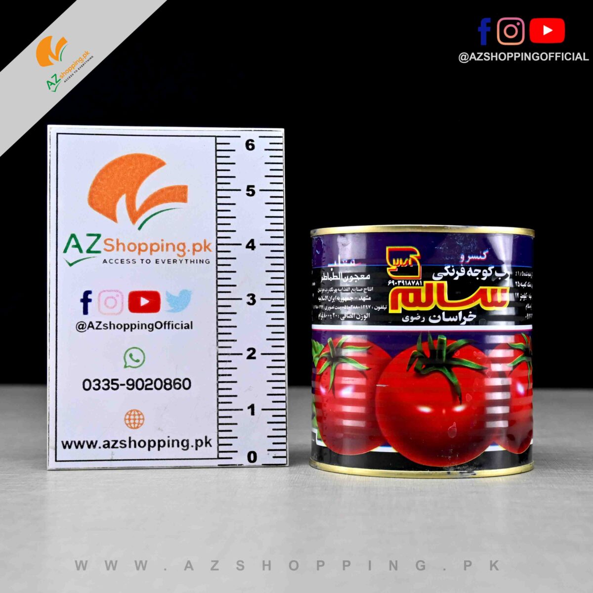 Canned Tomato Paste – Net Weight: 800g