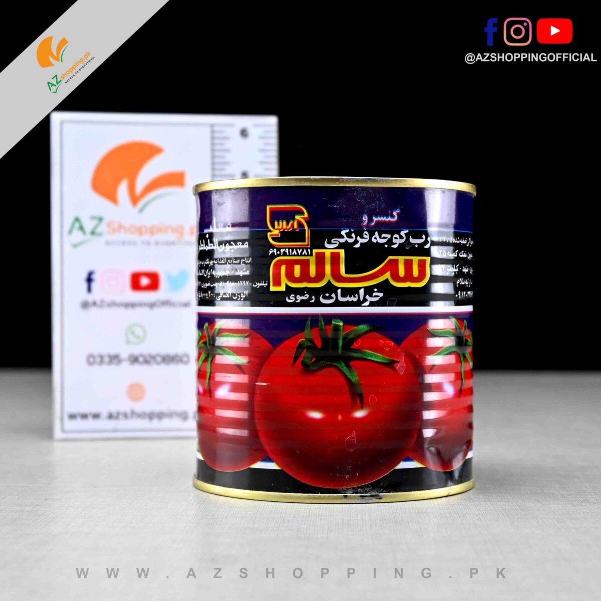 Canned Tomato Paste – Net Weight: 800g