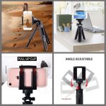 Mobile Tripod 360 Degree Rotation Adjustable, Foldable, Shockproof with Phone Holder & Ball Head – Stretchable 23cm-28cm