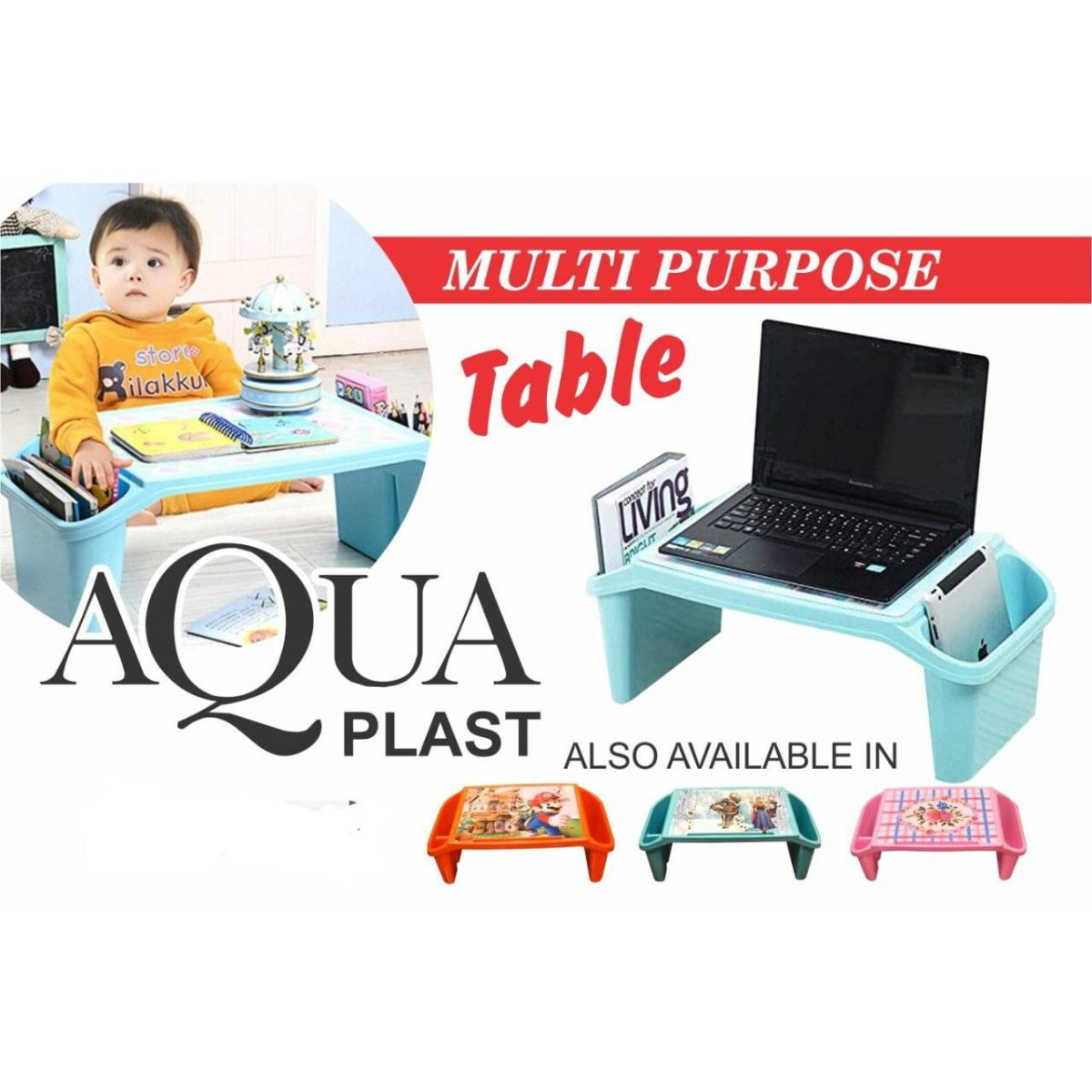 Kids Multipurpose Study Table with Storage Boxes