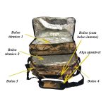 Temperature Resistant Thermal Bag For Lunchbox, Fishing, Camping, Beach with 6 Aluminum Foil Pockets