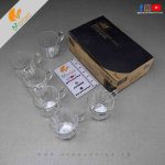 Deli Glassware - Coffee Cup 250ml Glassware Glass Clear Drinking Set – 6 Pieces – Model: ZB202-150