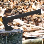 14" Multi-Tool Hatchet – Tomahawk Combat Axe, Hammer, Knife & Flint (Whistle), Hand Rope For Camping