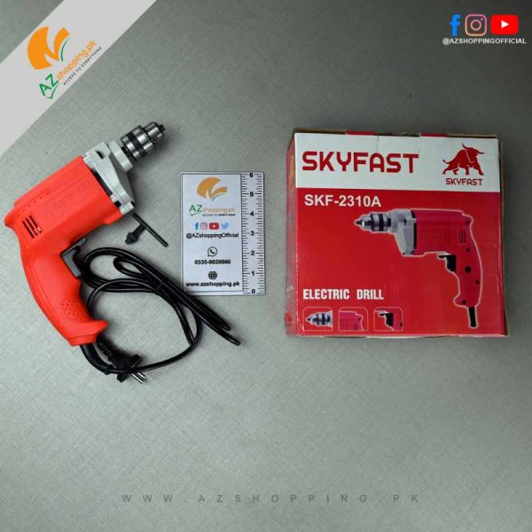 Skyfast – Electric Drill 450W with Reverse Forward Option, 0-4500r/min & Max. Drilling Capacity: 10mm - Model: SKF-2310A