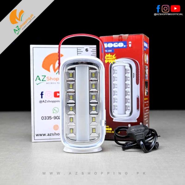 Sogo – Rechargeable LED Lamp Lantern Light with 3 Lights modes - 6W LED +12pcs LED - JPN-388