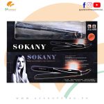 Sokany – Hair Straightener with 28mm Quartz-Ceramic Plates, Super Ionic Conditioning, 12 Digital Heat Settings, Auto Shut Off, 3m Swivel Cord Salon Heat Wrap