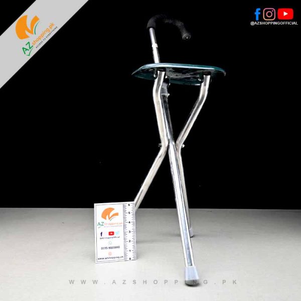 2 in 1 – Foldable Walking Chair with Stick For trekking pole Stick & Chair