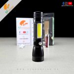 3 in 1 - X-Bal G Rechargeable Super Bright Double Source Flashlight (Waterproof/Shockproof) – Lamp & Adjustable Zoomable Torch Light with 4 Lights Modes & Pocket Holder - Model: BL-W545