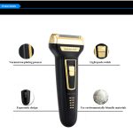 Daling – 3 in 1 Rechargeable Electric Double Shaver Machine with Razor Head, Nose Trimmer Head, Mini Trimmer – Model: DL-9001