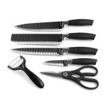 Zepter – 6Pcs Stainless Steel Knife Set – 2 Chief Knife, Slicer Knife, Paring Knife, Peeler & Scissor with Non-Stick Coating – Model: ZP-004