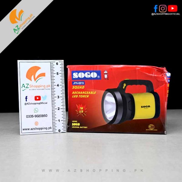 Sogo – Rechargeable LED Torch Light 7W LED – Model: JPN-8819