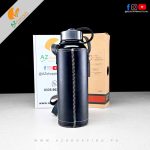Rugged Soldier Flask, Vacuum Insulated Thermo-steel Bottle 18/8 Stainless Steel BPA Free Bottle – 1100ml (Cold: 20 hours/Hot: 15 hours)