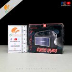 3” Wireless Speaker with FM Radio/MP3/USB/TF/BT/Aux/TWS & LED Solar Torch Light 5W – Solar Charging - Model: KTS-1261