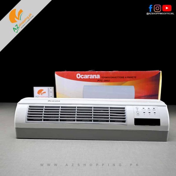 Ocarana – Wall Heater Kalorifer 2000W (Fan/Warm/Hot Wind Modes) with Remote Control - Model: PTC-2002