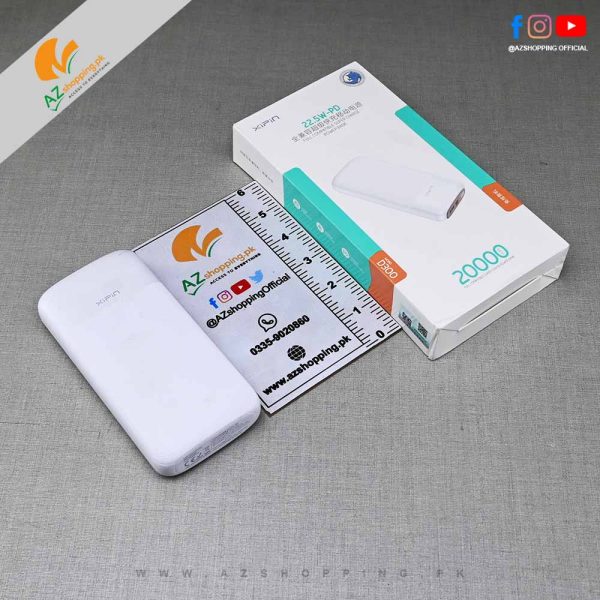 Xipin – Full Compatible Super Charge Power Bank 20,000 mAh & 22.5W Power Output – Model: D300