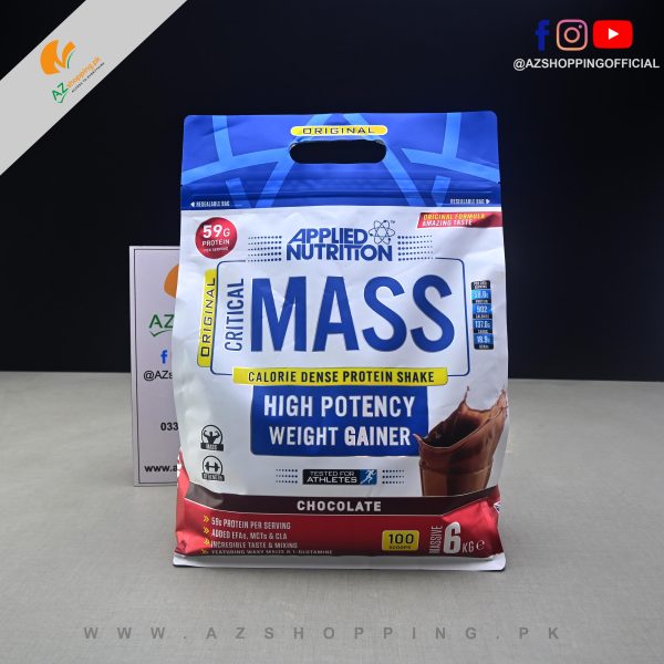 Applied Nutrition – Original Critical Mass – High Potency Weight Gainer Protein Powder For Mass & Strength – 6 kg