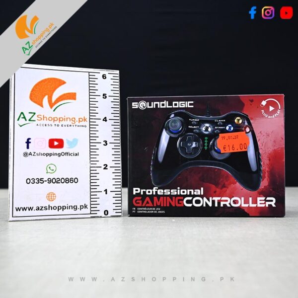 SoundLogic – Professional Gaming Controller USB Wired For Phones, Tvs, Computer & Laptop – Plug & Play