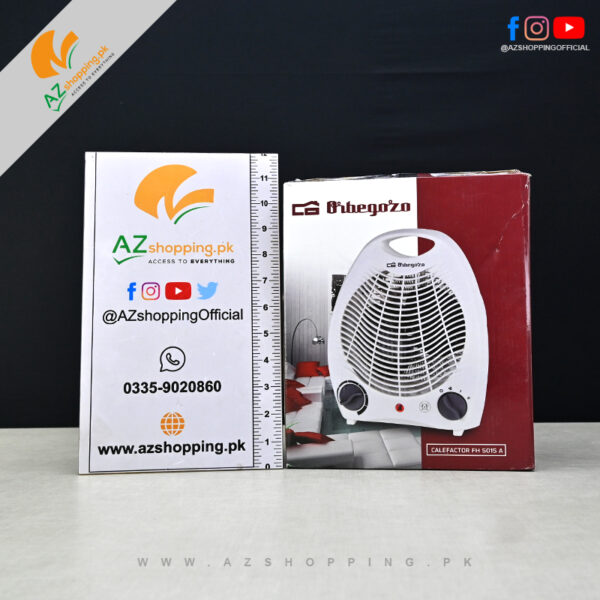 Orbegozo – Electric Fan Heater 1000W/2000W – Model: FH-5015-A