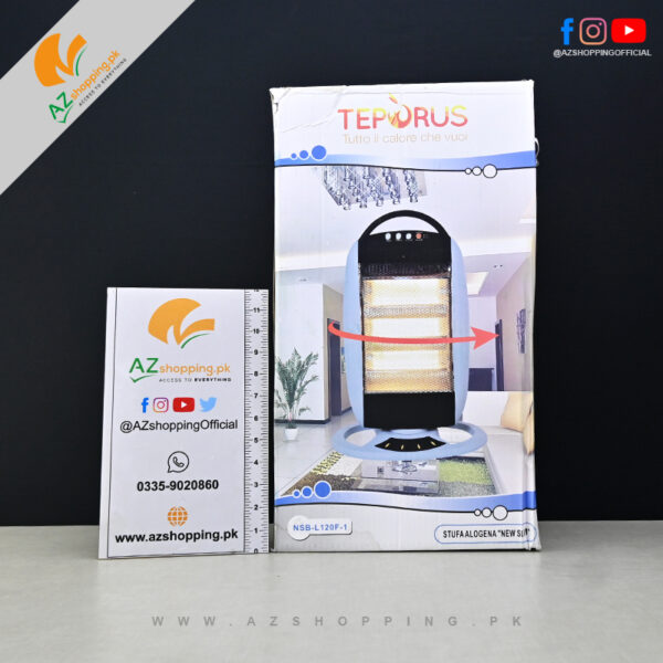 Teporus – Halogen Tube heater lamp 400W/800W/1200W with 180 Degree Rotation – Model: NSB-L 120F-1