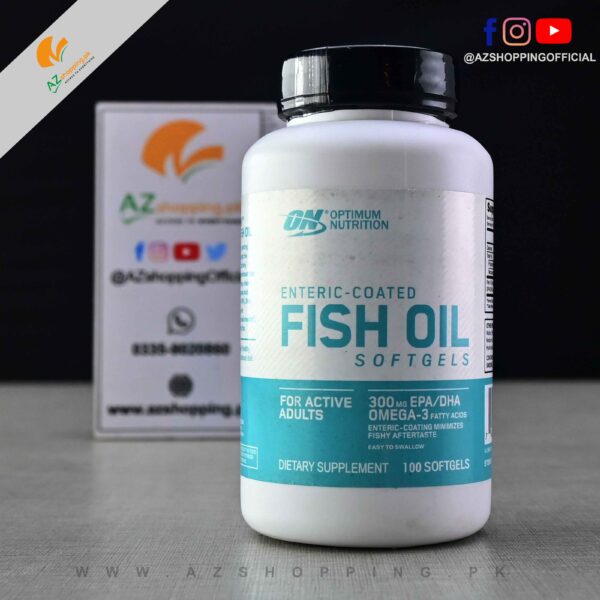 Optimum Nutrition – Fish Oil Softgels For Active Adults – 100 Softgels